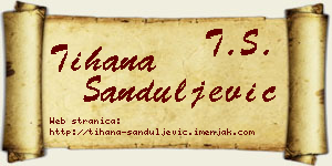 Tihana Sanduljević vizit kartica
